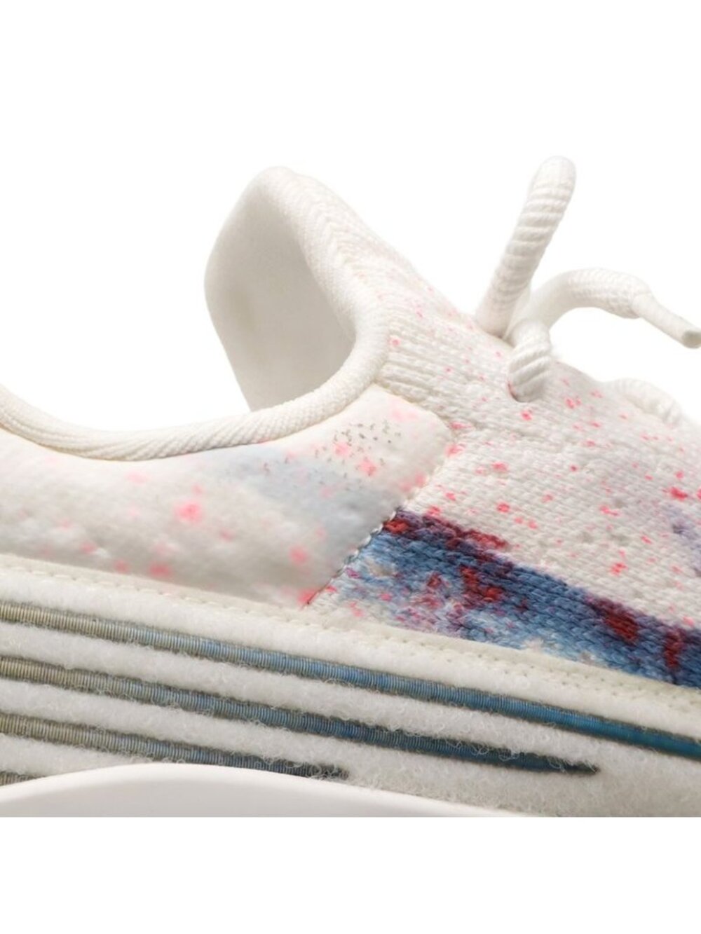 Louis Vuitton Vnr Line Sneakers Fabric White Blue Pink 7 1 2 Size - Picture 6 of 7